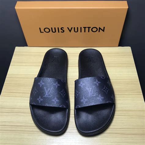 louis vuitton slide men|Louis Vuitton flip flops men's.